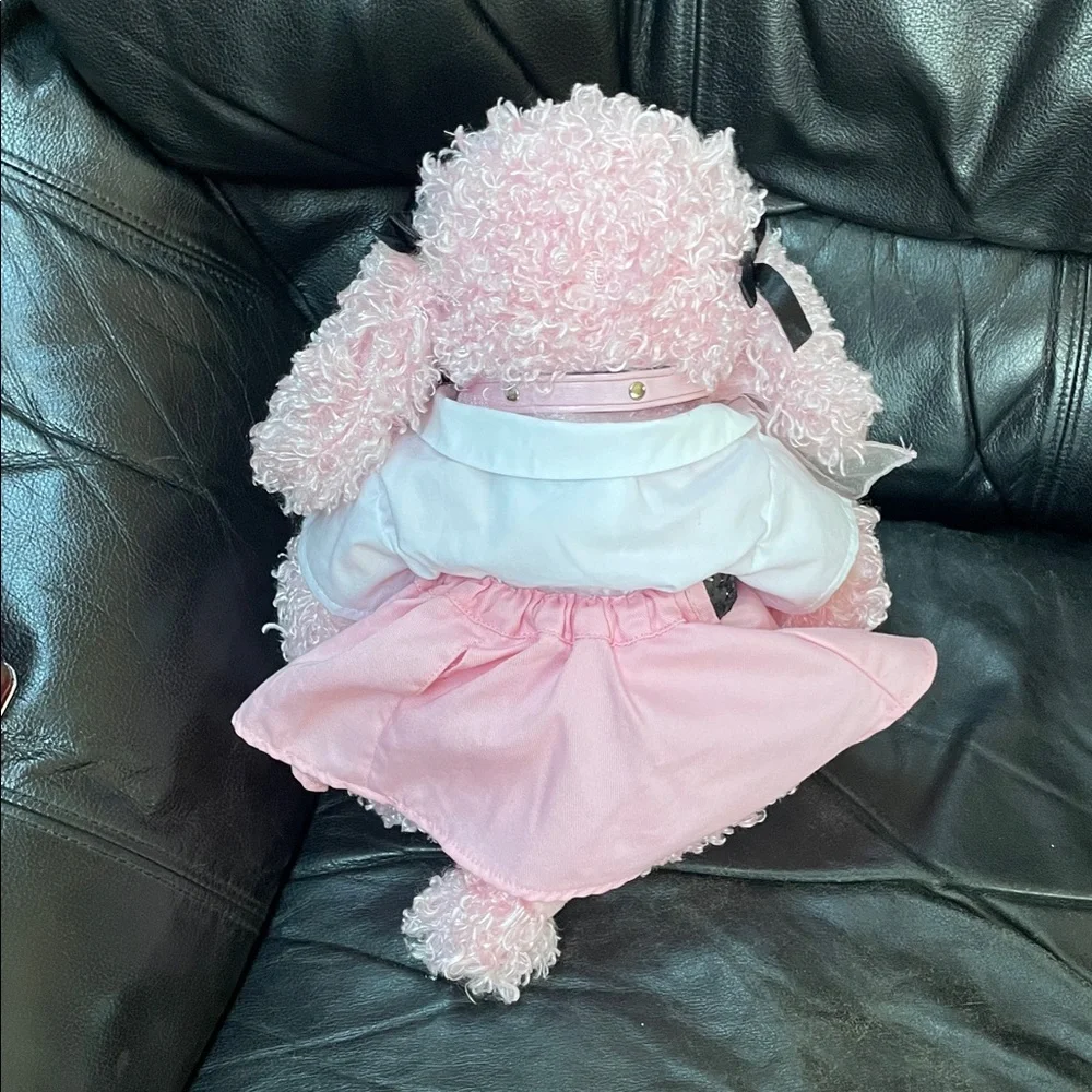 Build-A-Bear Pink Poodle Plush with Curly Fur and Fun Outfit and Accessories - Picture 5 of 13